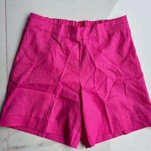 NWT Calzedonia Linen Blend Shorts Fucsia Women S